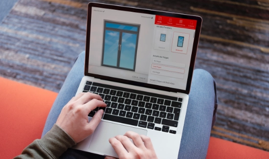 Fenster-Konfigurator auf einer Website