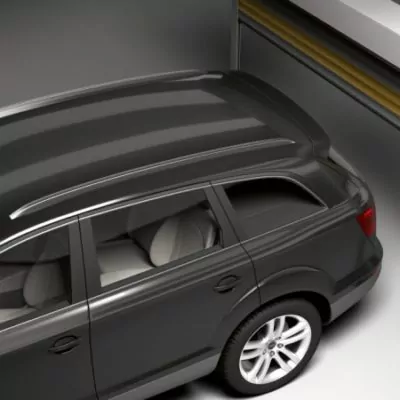 Stilvolle Terrasse mit Außenjalousien